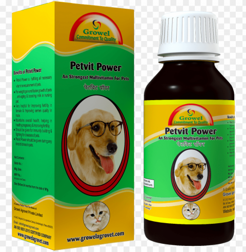 multivitamin for dog & cat - golden retriever dog with glasses birthday greeti PNG Image with Clear Background Isolated