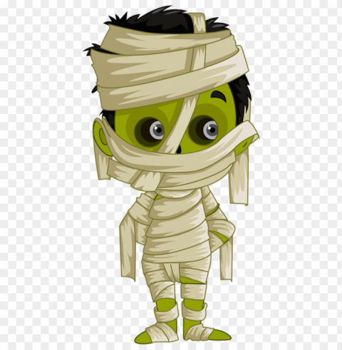 mummy halloween Clear Background PNG Isolated Graphic