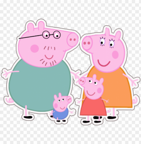 mummy pig animated cartoon clip art - transparent background peppa pig transparent PNG images with alpha transparency wide selection
