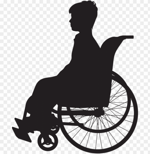 muscular dystrophy is a group of diseases that cause - girl in wheelchair silhouette PNG images with transparent backdrop PNG transparent with Clear Background ID 2d28ac10