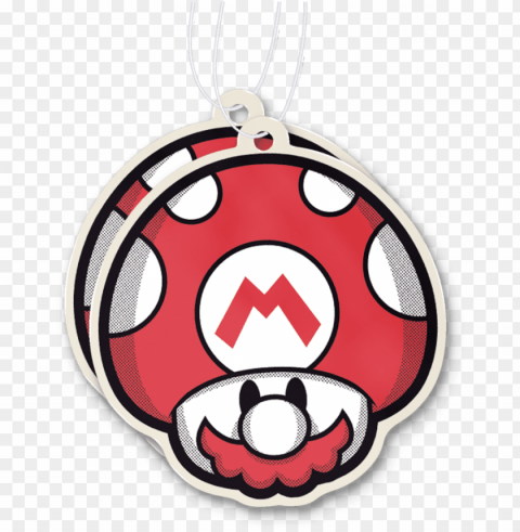 mushroom bros mario air freshener Free PNG images with transparent layers compilation