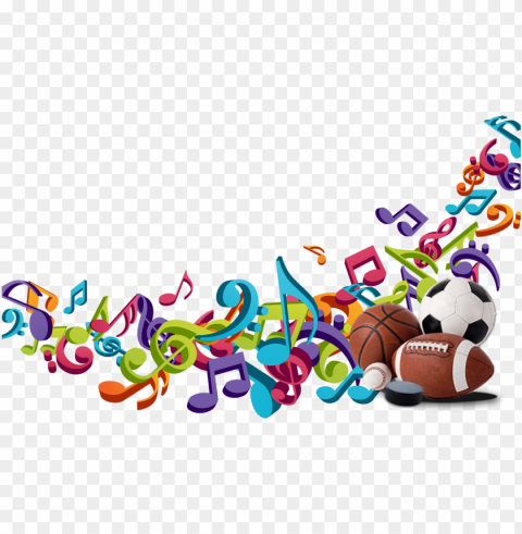 music for sports - free music clipart Transparent Cutout PNG Graphic Isolation