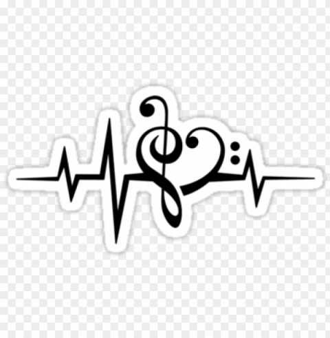 music heart pulse love music bass clef treble clef - heartbeat with music notes PNG transparent photos library PNG transparent with Clear Background ID e77bcabe