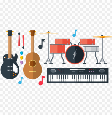music instruments vector pack free graphic cave - vector music instrument Isolated Subject in HighQuality Transparent PNG