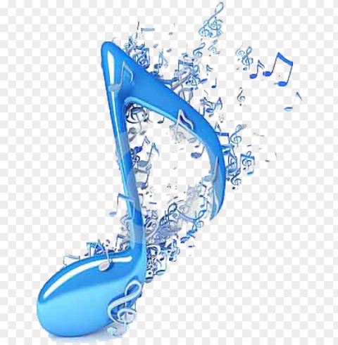 music notes blue Isolated Subject with Clear Transparent PNG PNG transparent with Clear Background ID 0c35c564