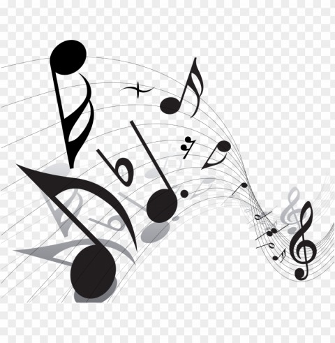 Music Notes Symbols PNG Image With Isolated Graphic Element