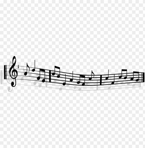 music staff clip art - transparent background music notes PNG images free