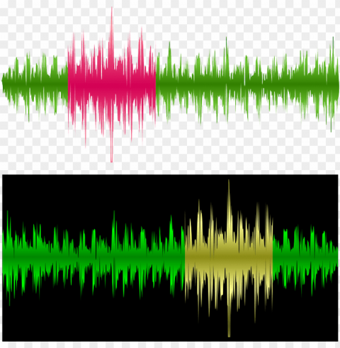 music waves vector PNG images with alpha channel diverse selection