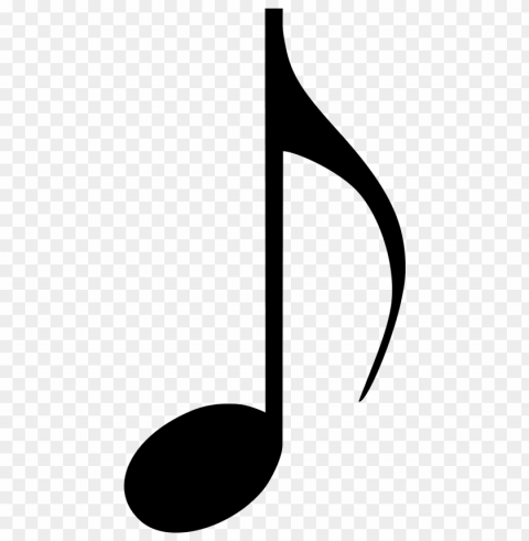 musical note eighth note PNG images for websites