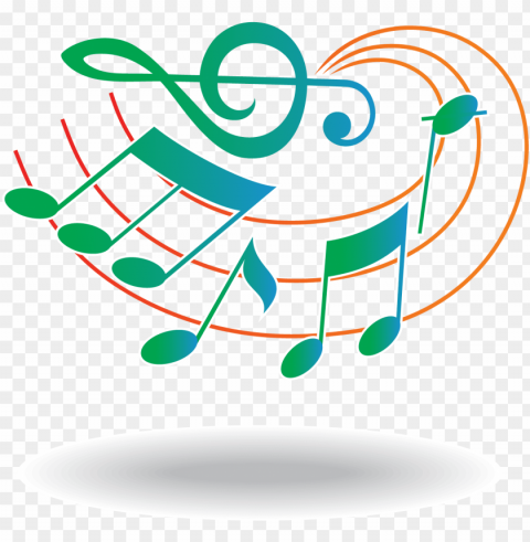 musical note staff clef - music designs clipart style PNG with no bg