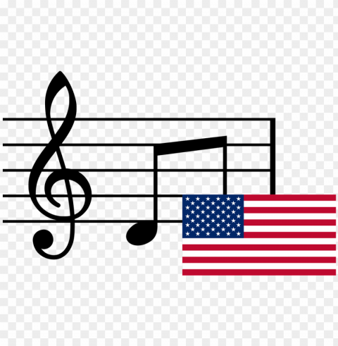 musical notes and flag usa PNG images with alpha transparency bulk