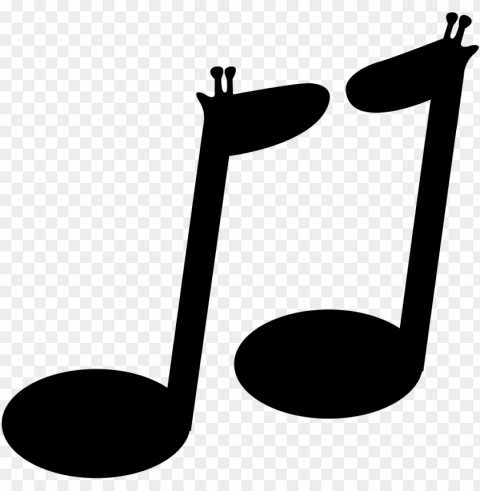 musical notes couple - nota musical sin fondo Clear Background PNG Isolated Subject