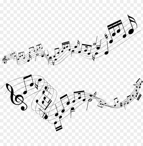 musical notes PNG Graphic with Transparent Background Isolation
