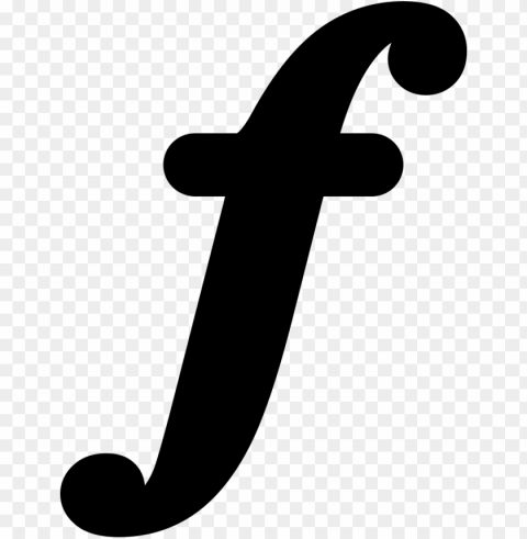 musical symbol of letter f svg icon free download - letter f Transparent PNG Isolated Graphic Detail