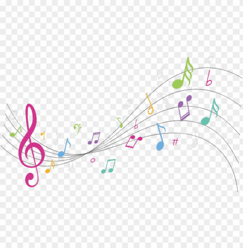 #musicalnotes #music #colorful #ftestickers - musical notes background PNG photos with clear backgrounds