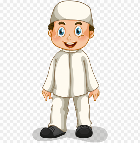 muslim family clip art - muslim boy clipart Isolated Illustration on Transparent PNG