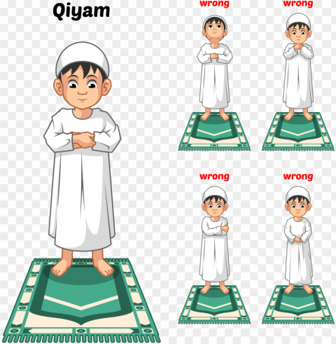 muslim prayer position guide step by step perform by - muslim prayer positio Transparent PNG images bulk package