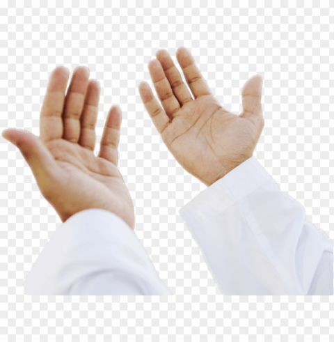 muslim praying hands - hands for dua PNG Graphic Isolated with Clear Background