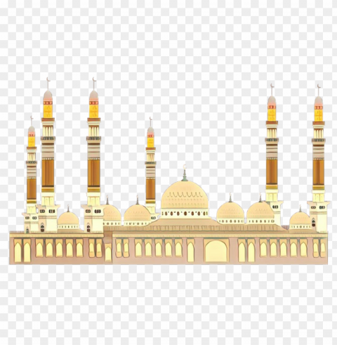 muslim ramadan mosque masjid vector illustration Transparent PNG images for graphic design