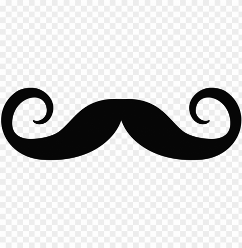 mustache - mustache cut out Transparent Background PNG Isolated Graphic