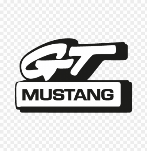 mustang gt vector logo free PNG transparent graphics bundle