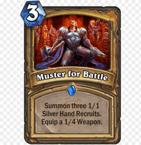 muster for battle card - hearthstone muster for battle PNG files with clear background variety PNG transparent with Clear Background ID 71d9c2d6
