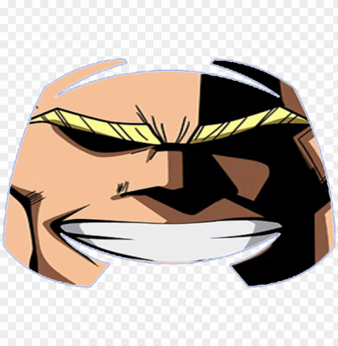 my badly done all might discord logo - transparent discord Isolated Design Element on PNG