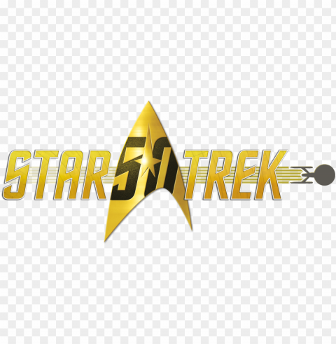 my life in star trek - star trek 50 logo PNG Graphic with Transparent Background Isolation