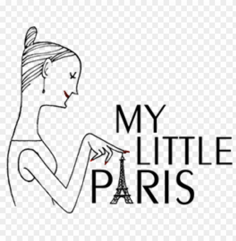 my little paris logo Transparent Background Isolated PNG Figure PNG transparent with Clear Background ID 10d91979