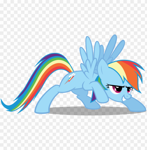 my little pony - mlp rainbow dash posi Isolated Graphic Element in HighResolution PNG