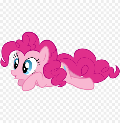 my little pony pinkie pie laying down High-resolution PNG