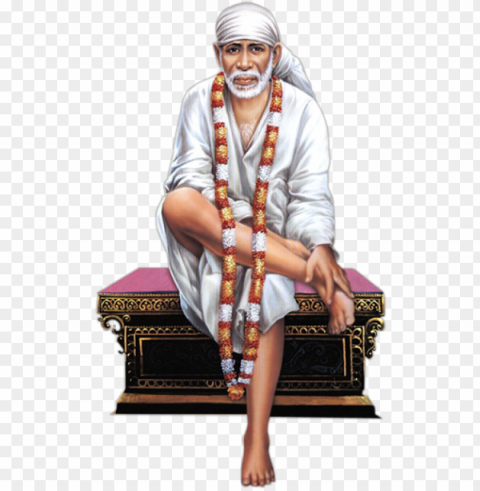 my sai world is devoted to shiridi sai baba's values - sai baba images Isolated PNG Element with Clear Transparency PNG transparent with Clear Background ID a5277703