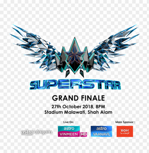 my superstar 2018 is an iconic singing competition - superstar 2018 astro PNG Image with Isolated Icon