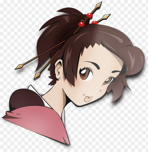 my take of fuu from samurai champloo - cartoo PNG Image Isolated with Clear Background