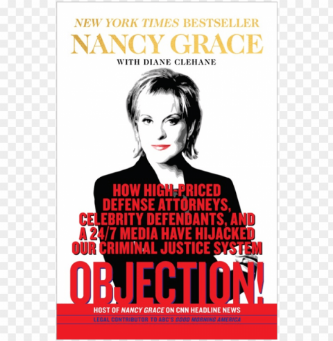nancy grace autographed hardback book Isolated Object on Transparent PNG