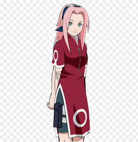 naruto sakura Clean Background Isolated PNG Image