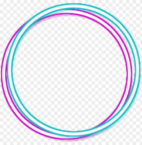 #neon #blue #pink #glow #circle #circleframe #frame - circle Free download PNG with alpha channel extensive images