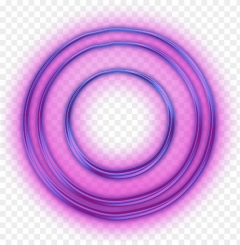 neon circles sign PNG images with clear alpha channel