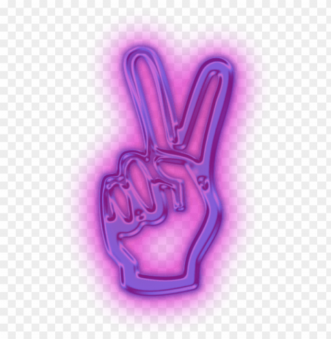 neon hand sign PNG images with clear background