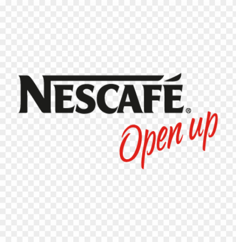 nescafe open up vector logo free PNG Image Isolated with High Clarity