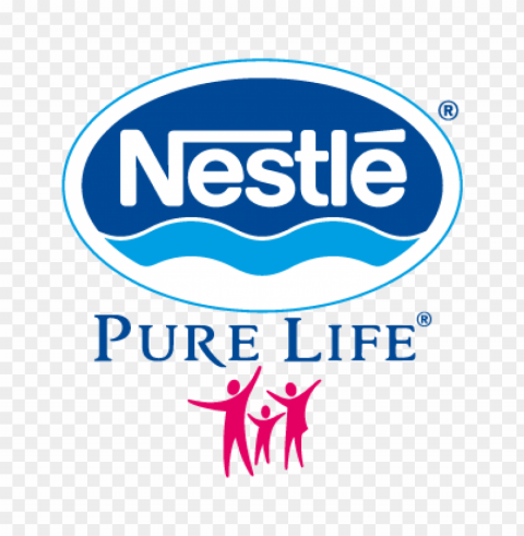 nestle pure life vector logo free PNG for presentations