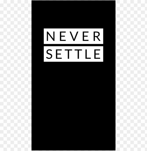 never settle Isolated Character in Clear Background PNG