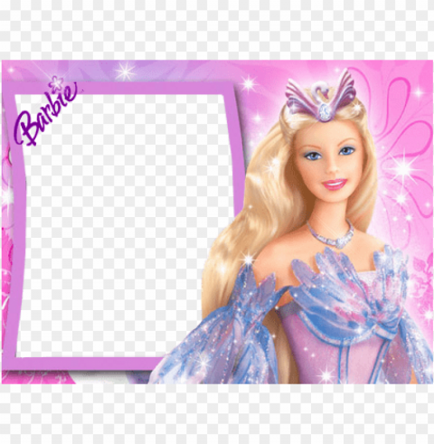 new barbie frame Isolated Element in Transparent PNG