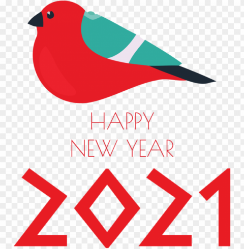 New Year Birds Logo Design for Happy New Year 2021 for New Year HighResolution PNG Isolated Artwork