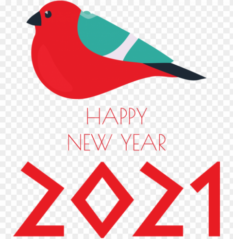 New Year Birds Logo Design For Happy New Year 2021 For New Year HighResolution PNG Isolated Artwork