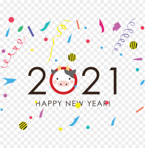 New Year Cartoon Design Line for Happy New Year 2021 for New Year Isolated Character on HighResolution PNG