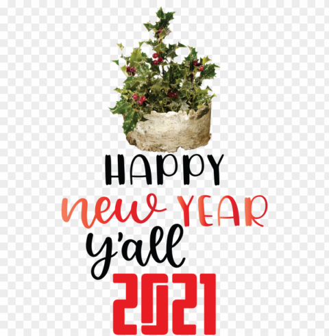 New Year Christmas decoration Christmas Day Christmas tree for Happy New Year 2021 for New Year Isolated Element on HighQuality Transparent PNG PNG image with transparent background - 3f337275