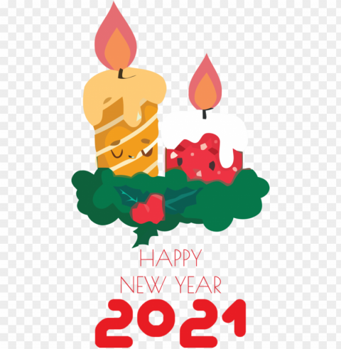 New Year Creativity Logo Watercolor painting for Happy New Year 2021 for New Year High-resolution transparent PNG images