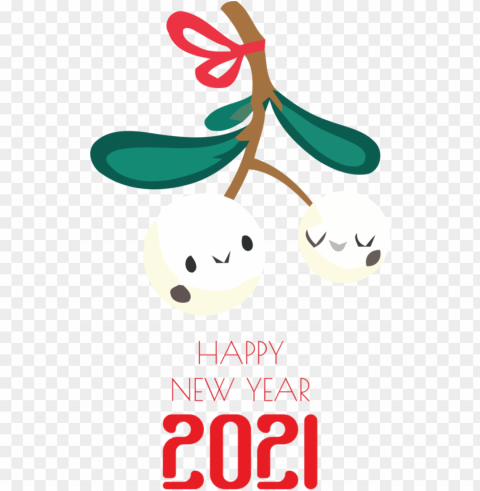 New Year Design Shoe Produce For Happy New Year 2021 For New Year High-resolution Transparent PNG Images Set