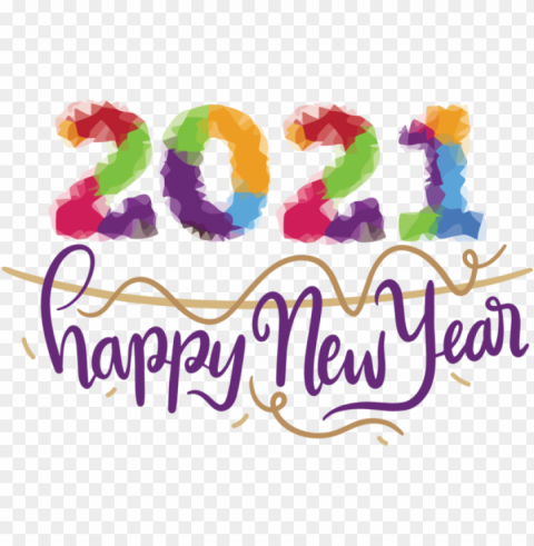 New Year Drawing Line art Logo for Happy New Year 2021 for New Year HD transparent PNG